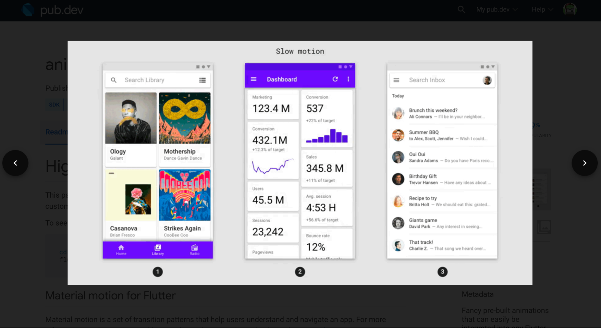 Screenshots and automated publishing for pub.dev