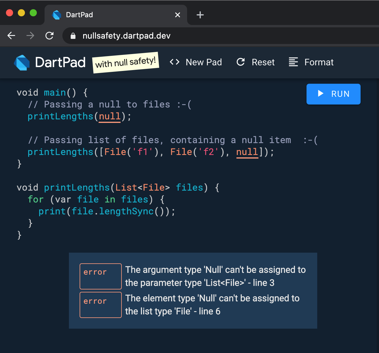 Announcing sound null safety