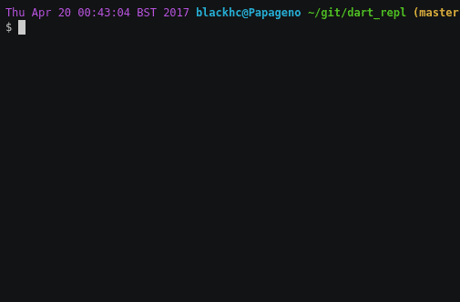 Dart REPL with top-level declarations