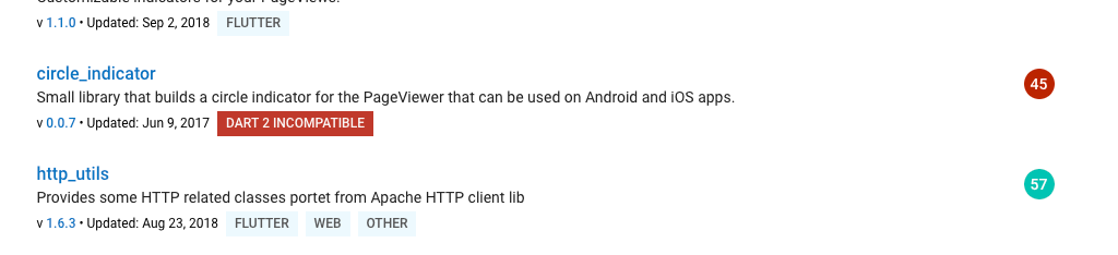 Improved discovery on the Dart package site