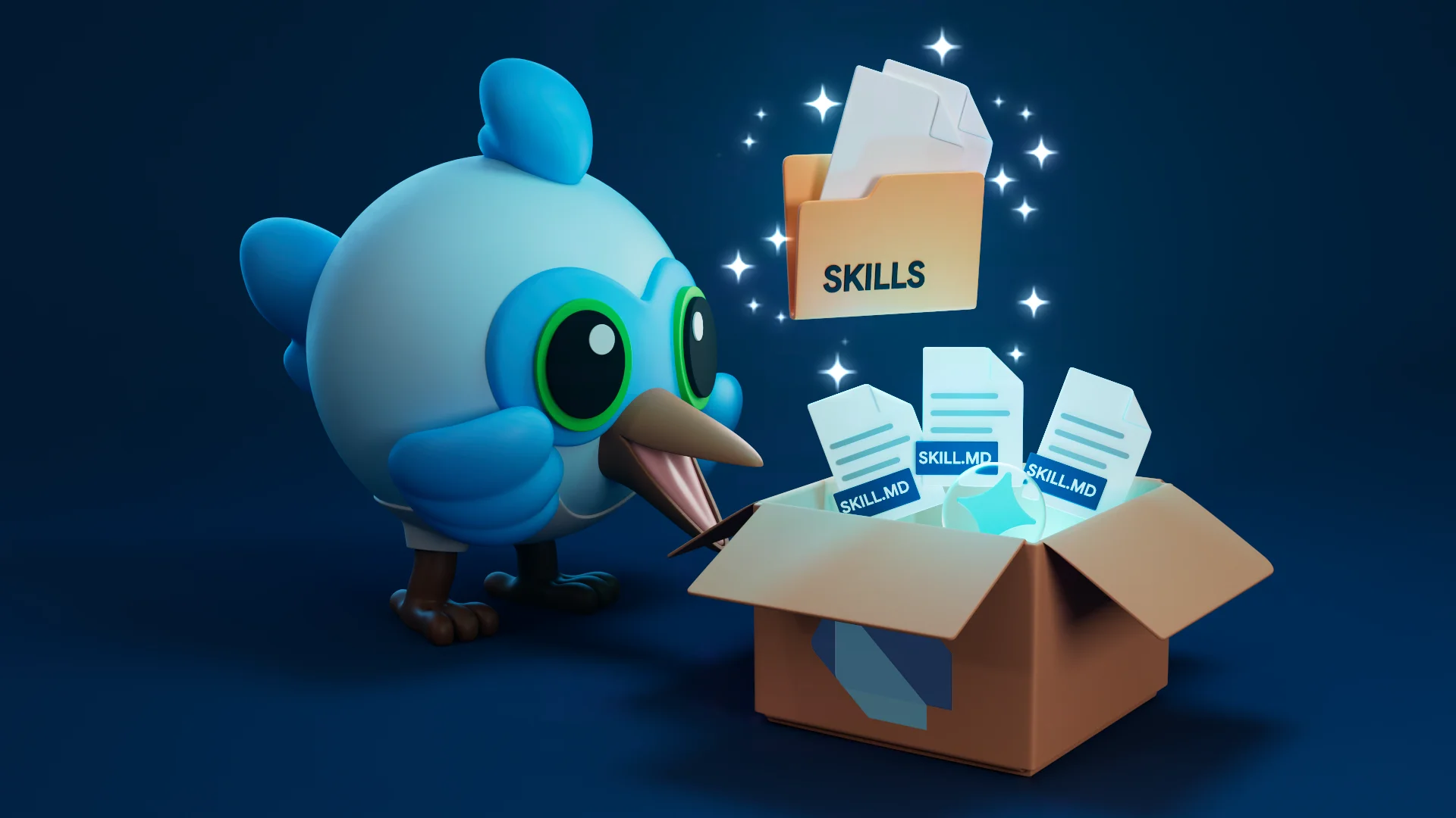 Illustration representing package skills in Dart.